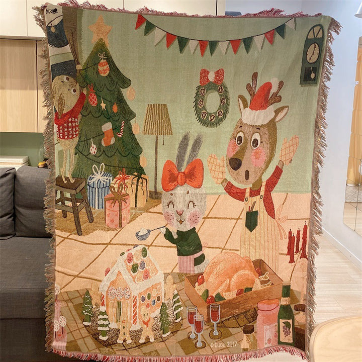 Holiday-Themed Cozy Blanket