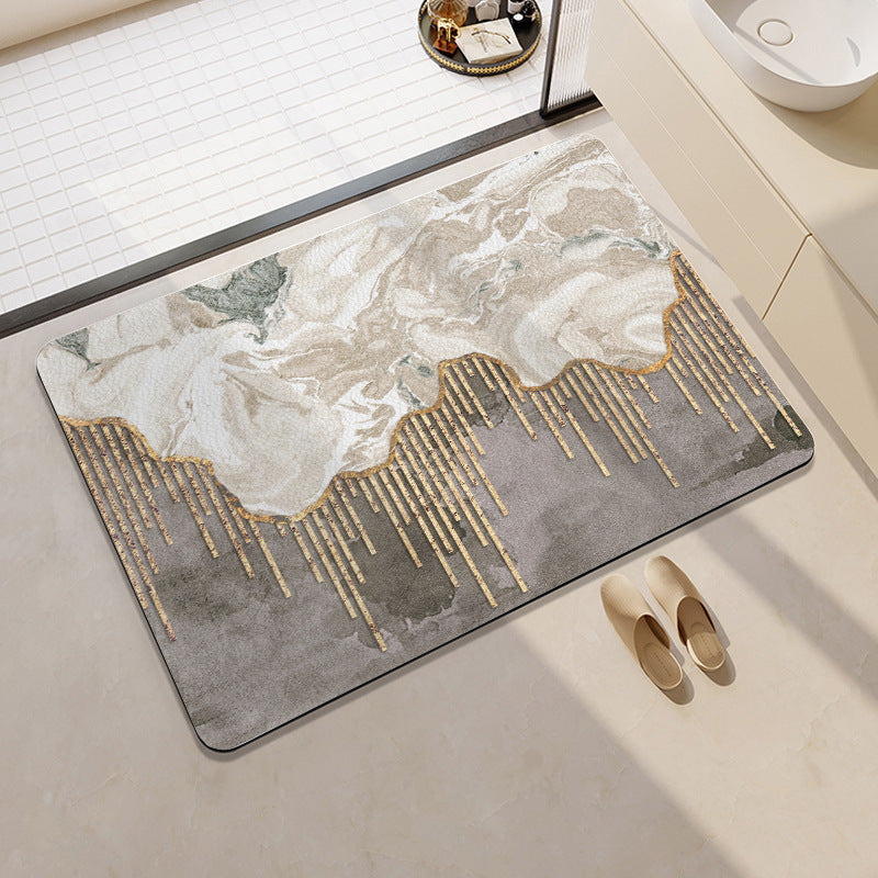 Playful Cat-Themed Bath Rug Bowlift