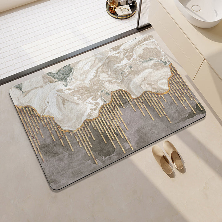 Playful Cat-Themed Bath Rug Bowlift
