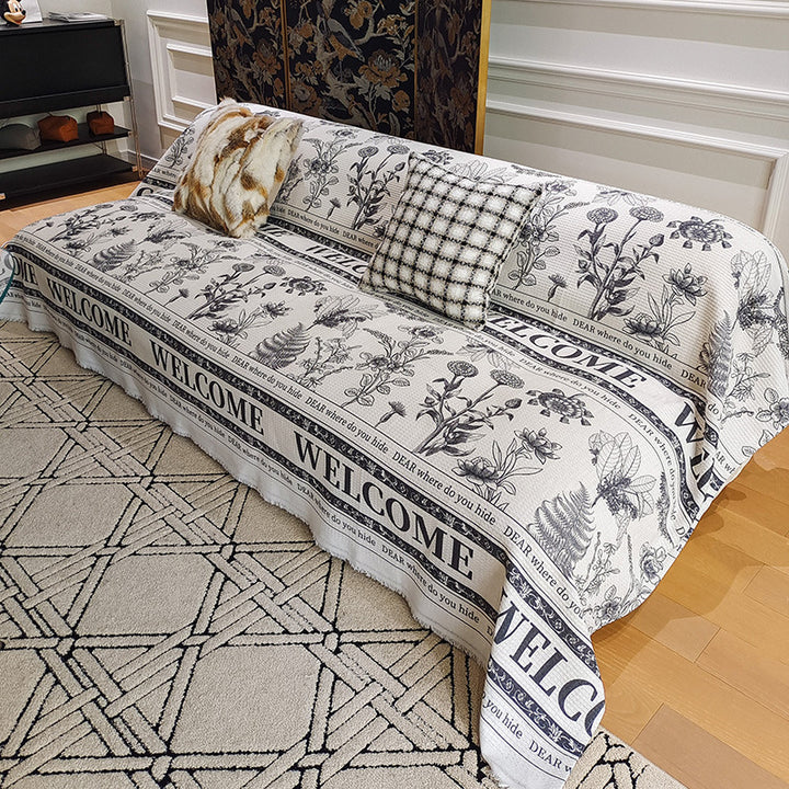 Textured Woven Throw Blanket