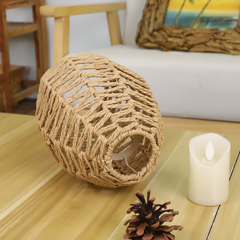 Artful Rattan Table Lamp Shade Bowlift