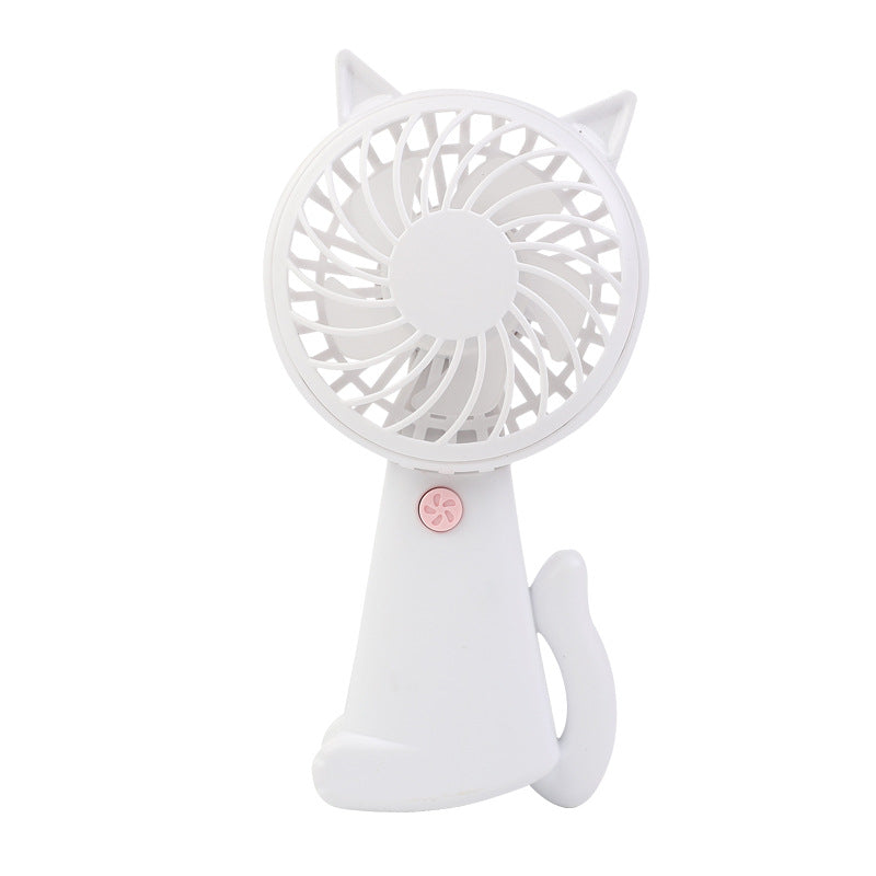 Women's Portable Cat Design Hand Fan Bowlift