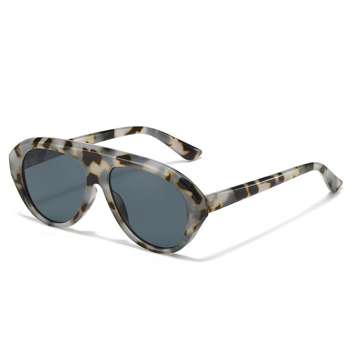 Oversized Geometric Aviator Sunglasses Bowlift