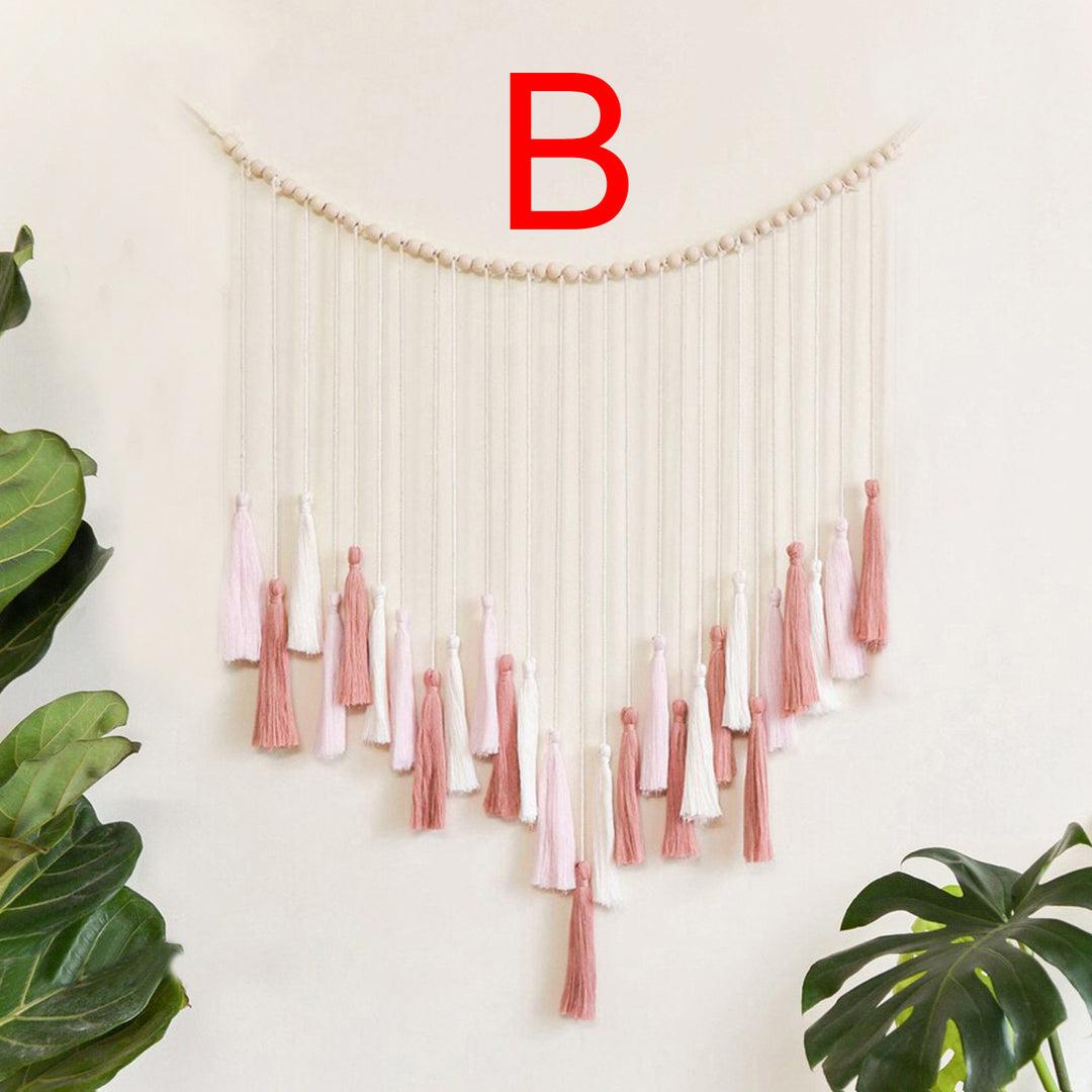 Decorative Macrame Wall Hanging with Tassels Bowlift