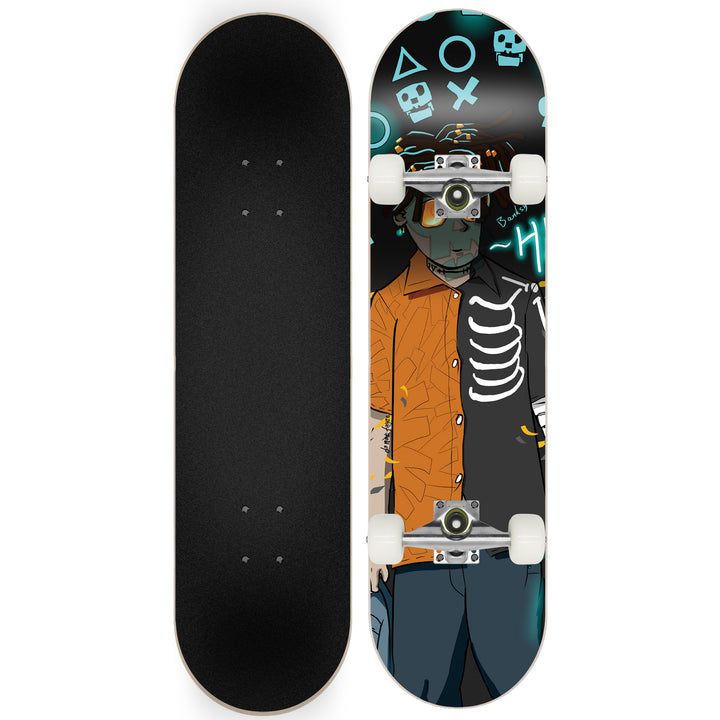 Skateboard with Galaxy Design Bowlift