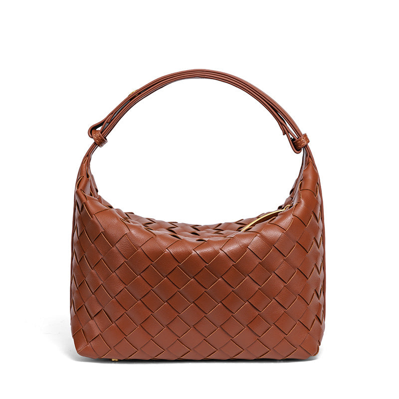 Handmade Woven Leather Mini Bag Bowlift