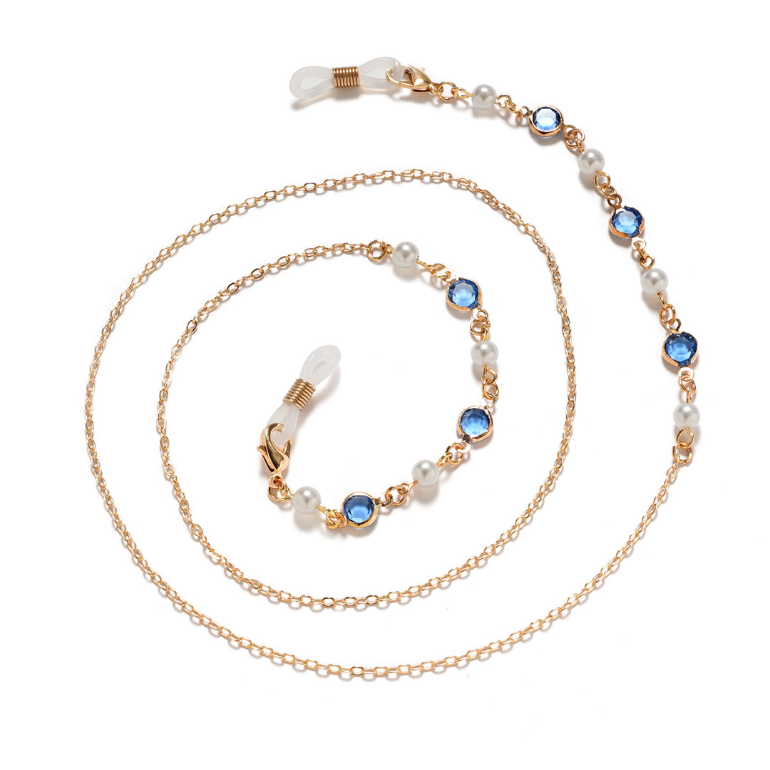 Premium Pearl and Amethyst Eyewear Chain Bowlift