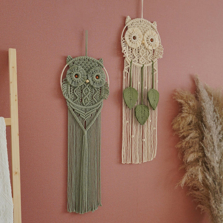 Decorative Owl Macrame Wall Hanging Bowlift