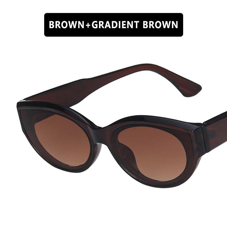 Women Cat-Eye Sunglasses with stylish leopard pattern and UV protection Bowlift