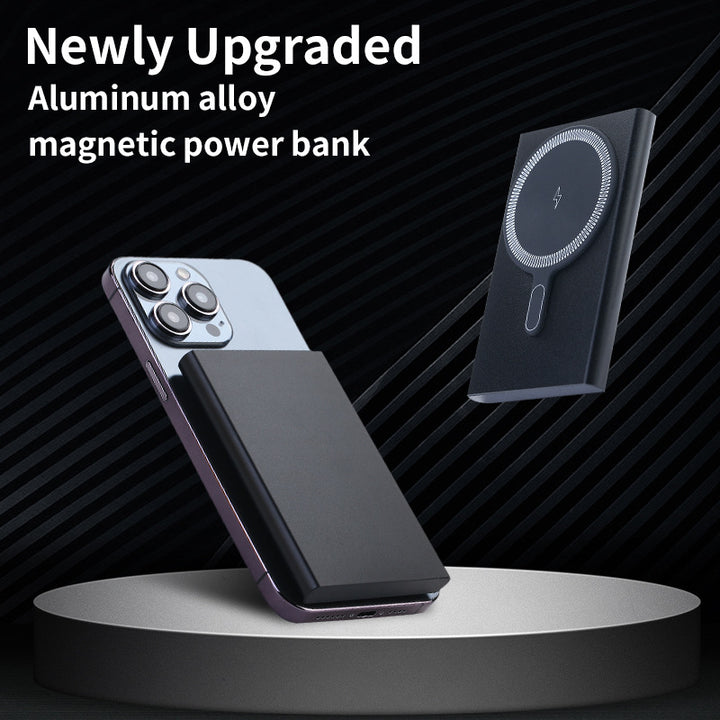 Portable Magnetic Power Bank with Fast Inductive Charger Bowlift