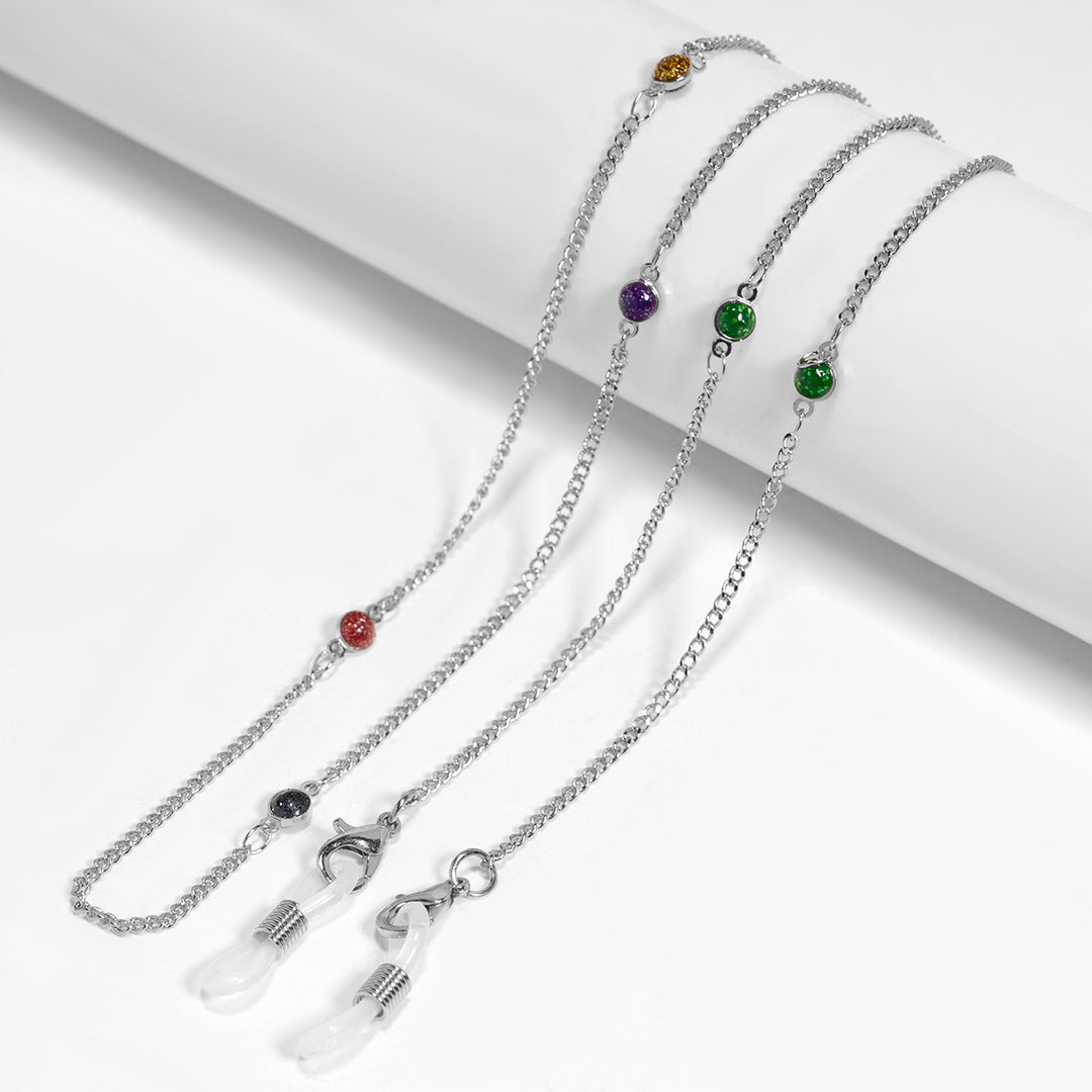 Decorative Eyewear Chain with Colorful Beads Bowlift