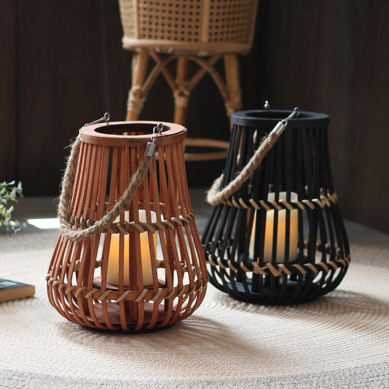 Stylish lantern with hemp handle Bowlift