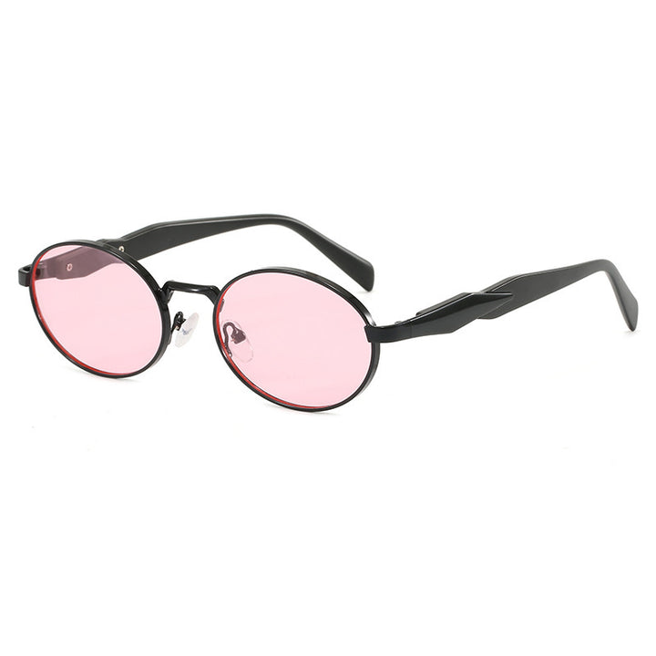 Women's designer sunglasses with high-quality round frame and protective UV filter Bowlift