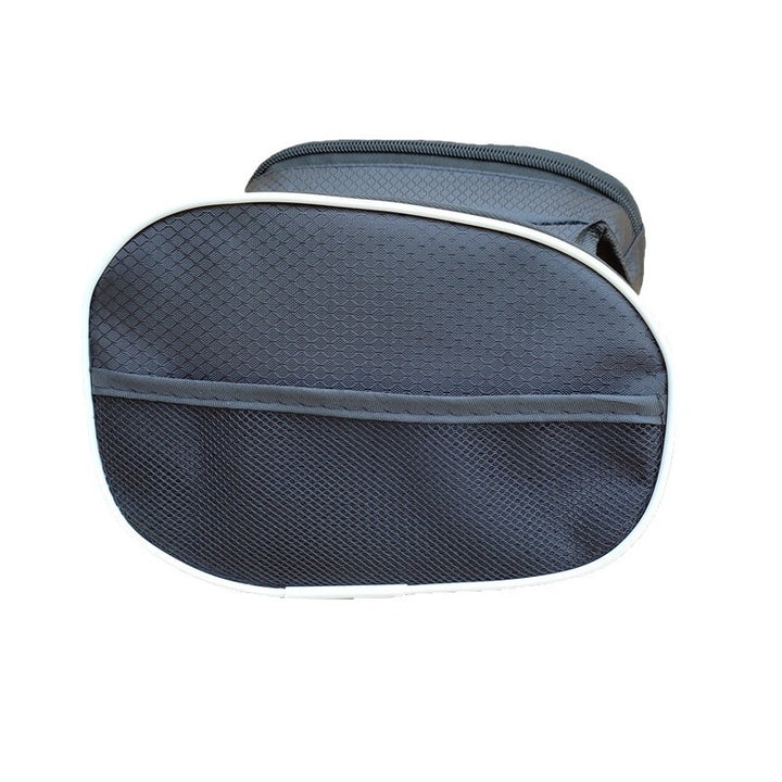 compact waterproof bicycle handlebar storage bag with quick-release straps and mesh organizer Bowlift