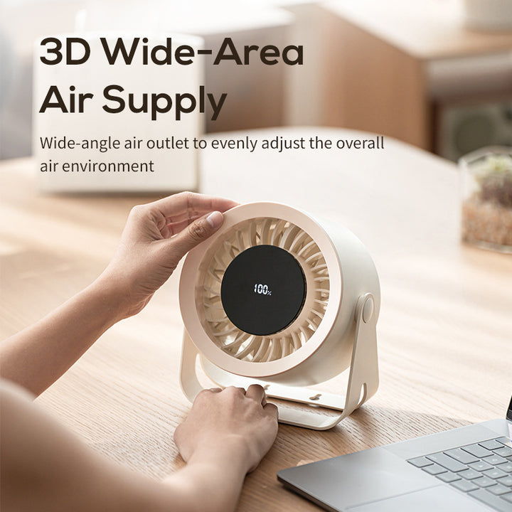 Unisex Mini Desktop Cooling Fan Bowlift