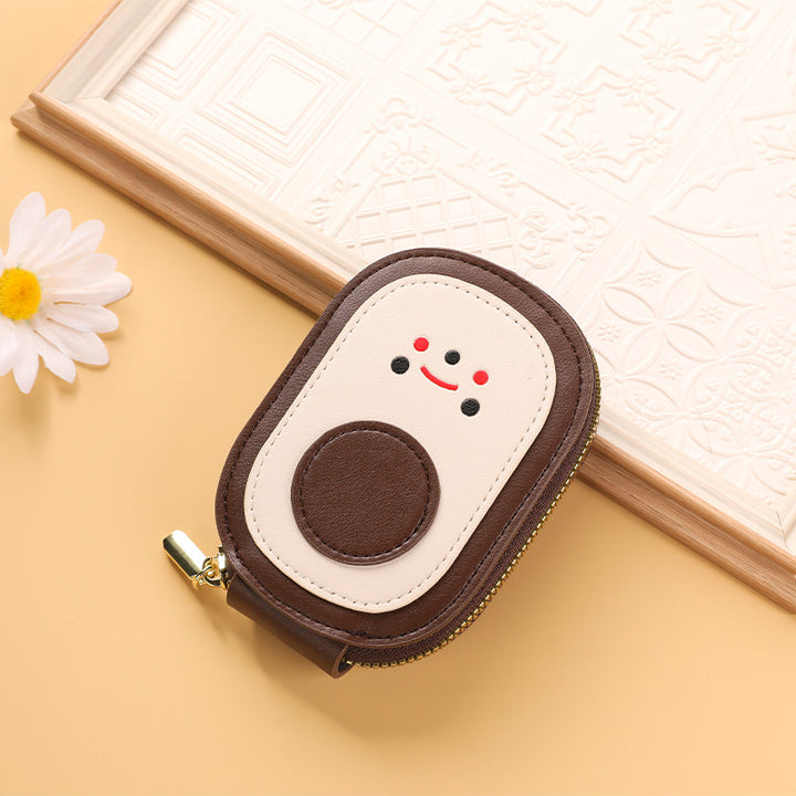 Cute Character Zippered Coin Purse Bowlift