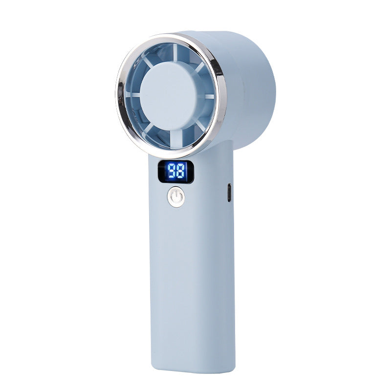Unisex handheld fan with digital display and five speed levels Bowlift