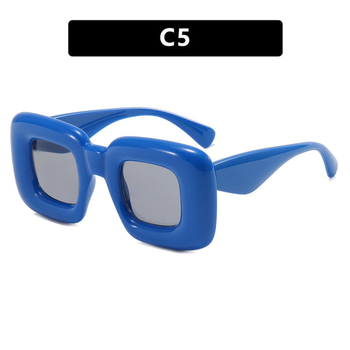 Women rectangular sunglasses with wide frame and protective UV filter Bowlift