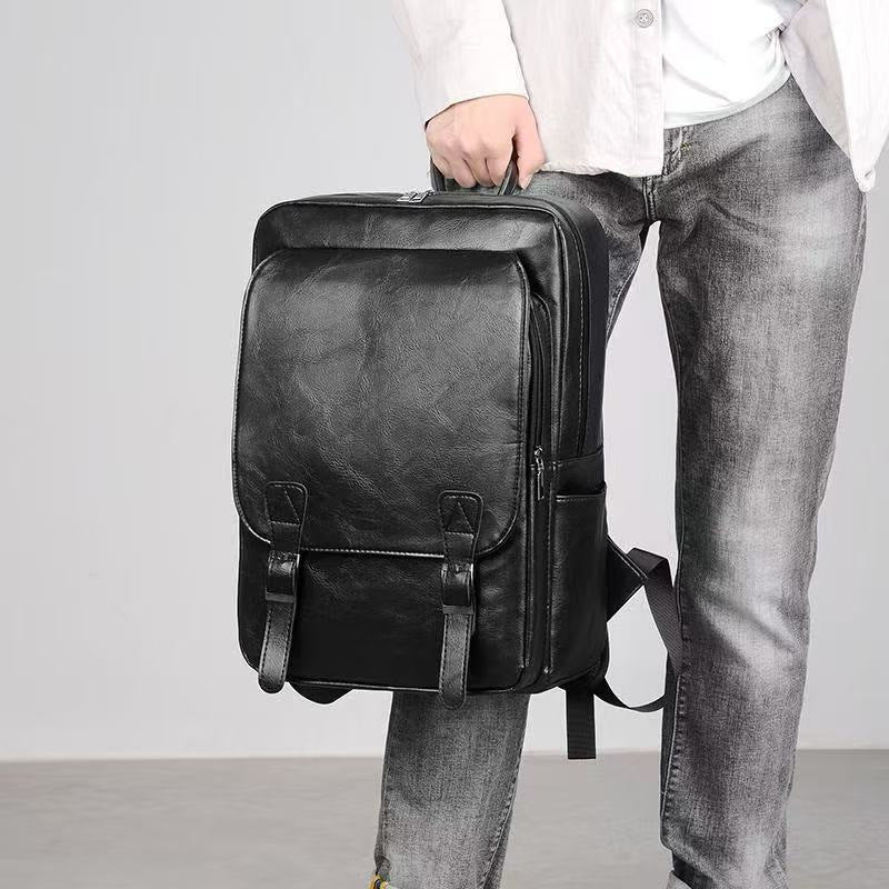 Leather Laptop Backpack Bowlift