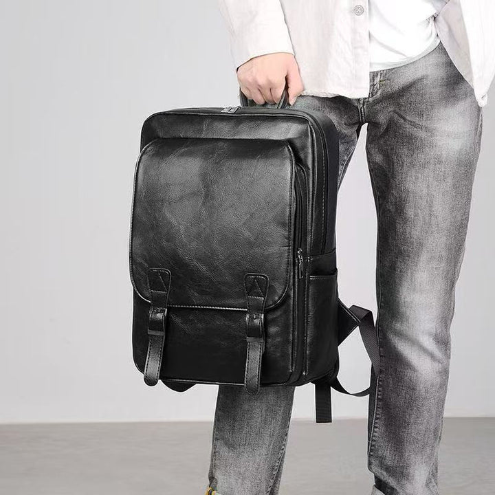 Leather Laptop Backpack Bowlift