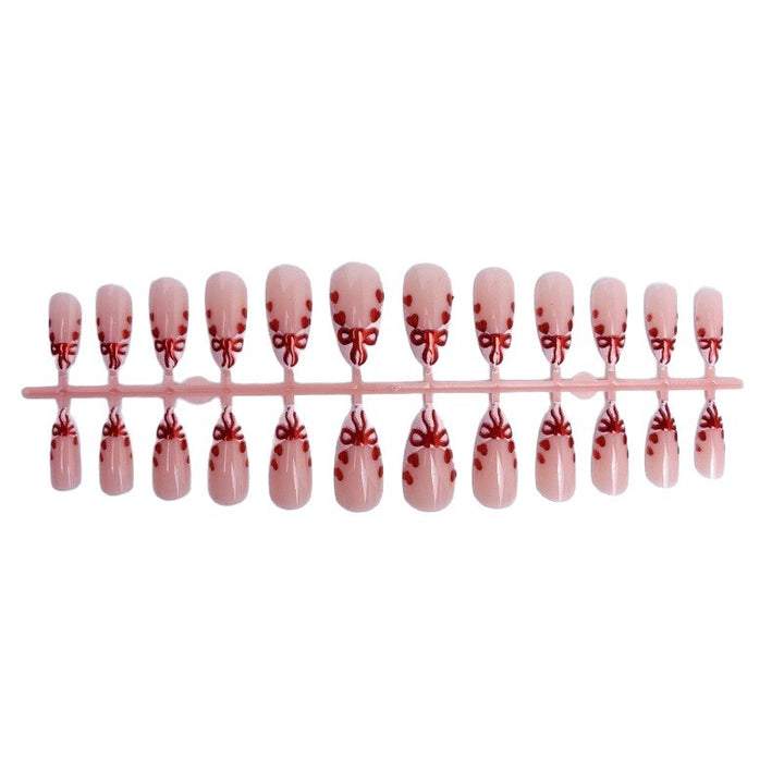 Premium Artificial Nails Set with Decorative Bows Bowlift