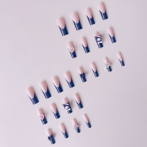 Artificial nail set with playful 3D designs Bowlift