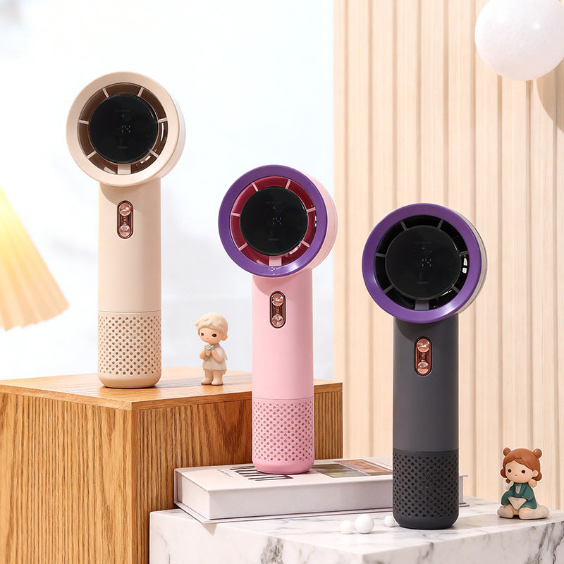 Women Portable High-Performance Fan with Digital Speed Display Bowlift