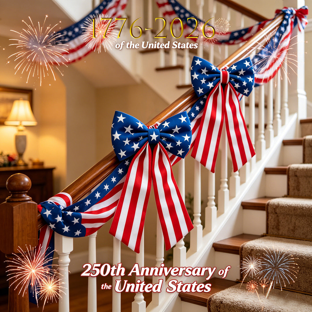 Unisex decorative bow with striped satin ribbon and hanging ribbon Bowlift