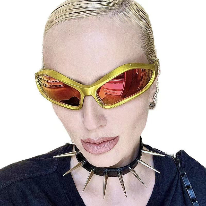 Women's Sporty Sunglasses with Aerodynamic Design Bowlift