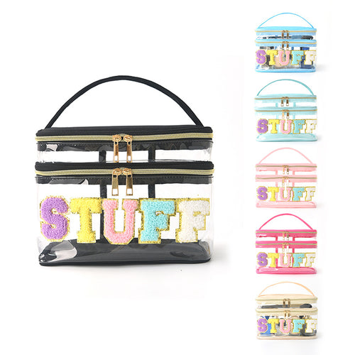 Plastic cosmetic box with two compartments Bowlift