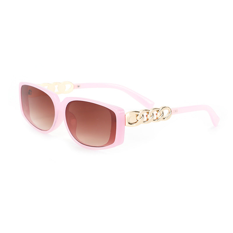 Women's square designer sunglasses with gold details Bowlift