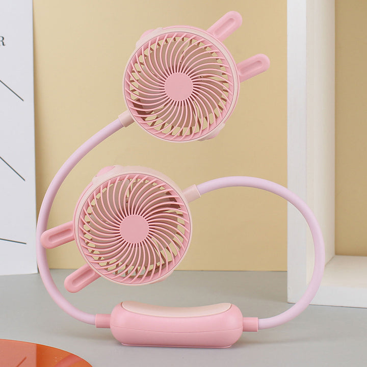 Ladies Portable Double Fan Bowlift