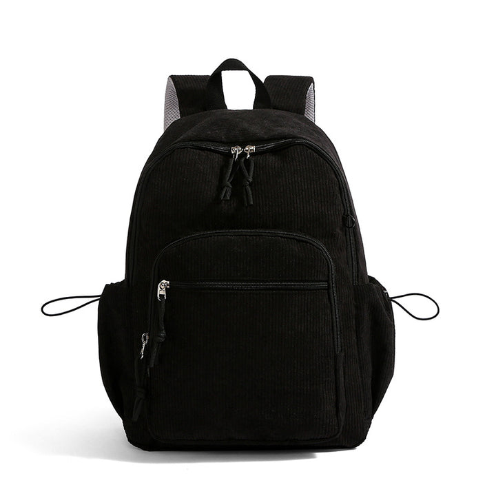 Corduroy Textured Casual Backpack