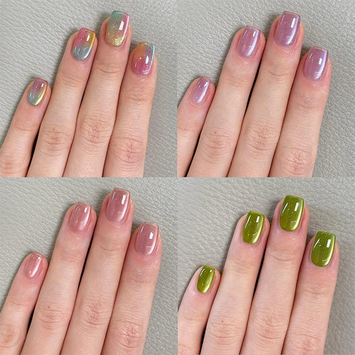 Artistic Ombre Effect Press-On Nails Bowlift