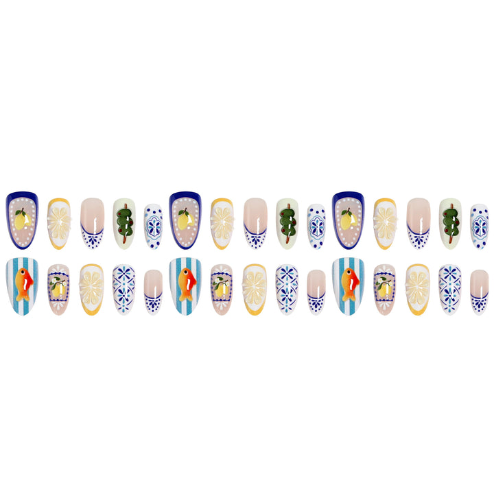 Creative nail art set with floral and animal designs Bowlift