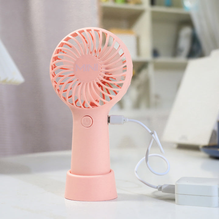 Ladies portable hand fan with ergonomic design and USB charging function Bowlift