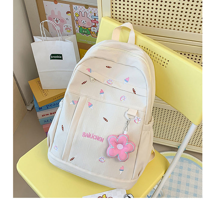 Cute Ice Cream Patterned Backpack