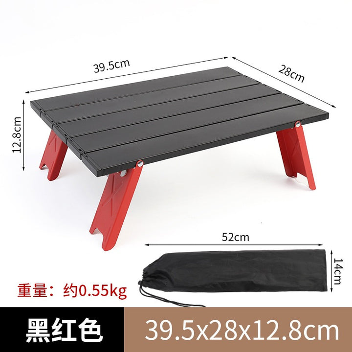 Foldable Camping Table With Lightweight Aluminum Frame Bowlift