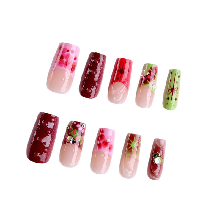 Artistic Decorative Press-On Nail Tips Bowlift