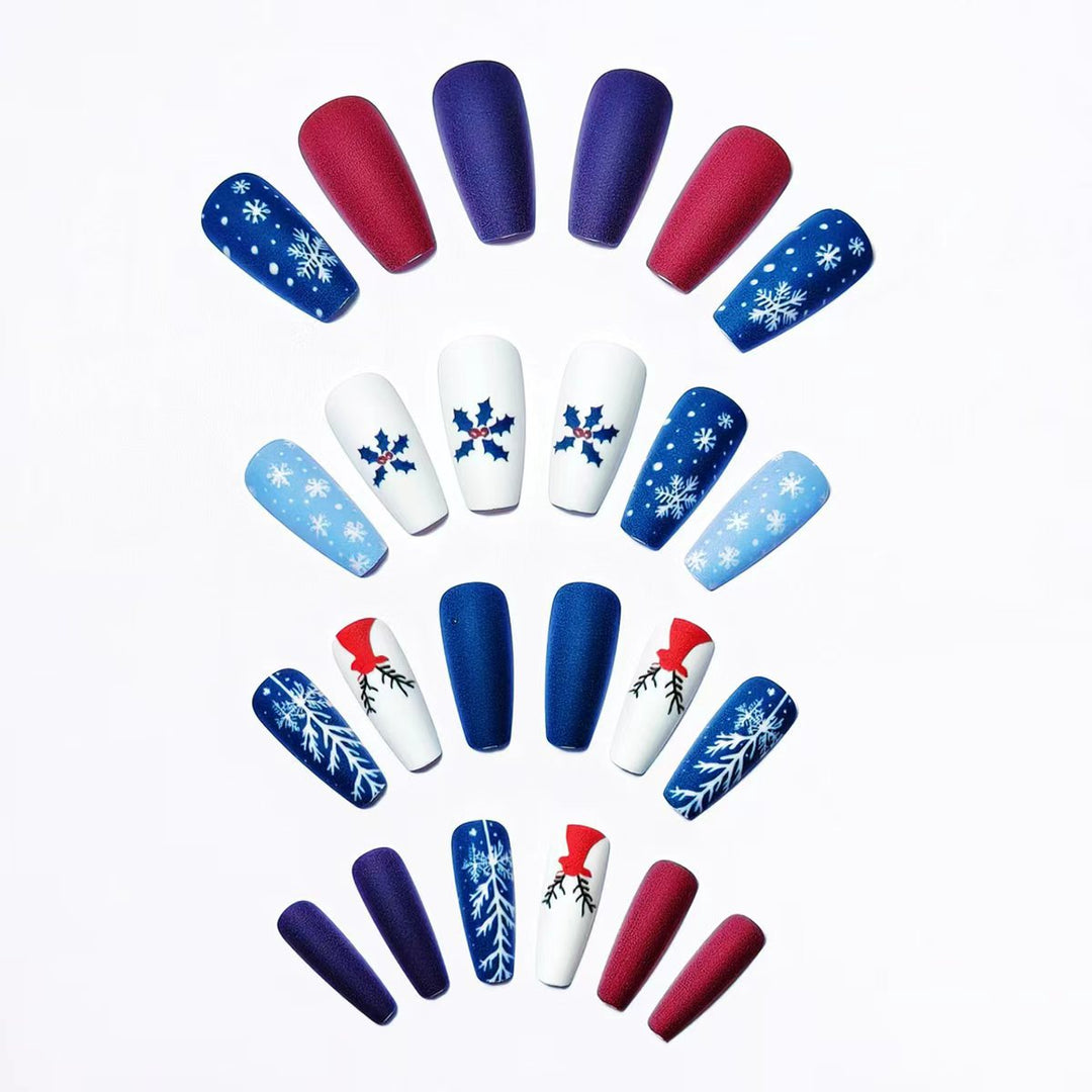 Creative Christmas Themed Fake Nails Bowlift