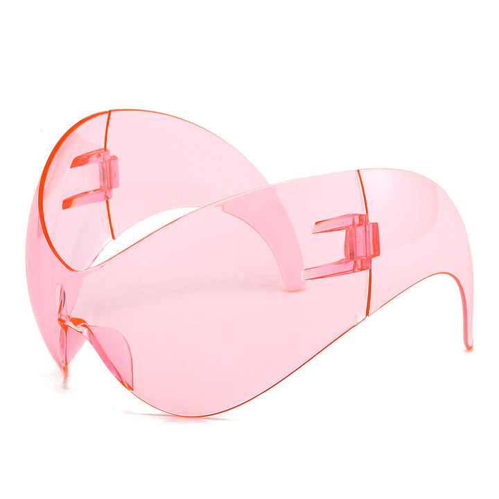 Oversized Futuristic Shield Sunglasses Bowlift