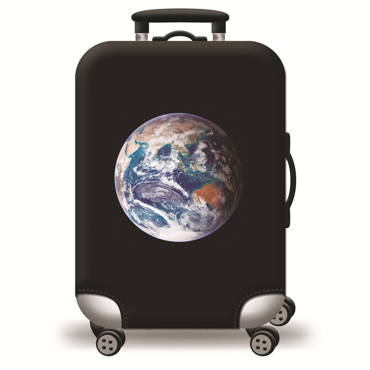 Hard Shell Luggage with Earth Design Bowlift