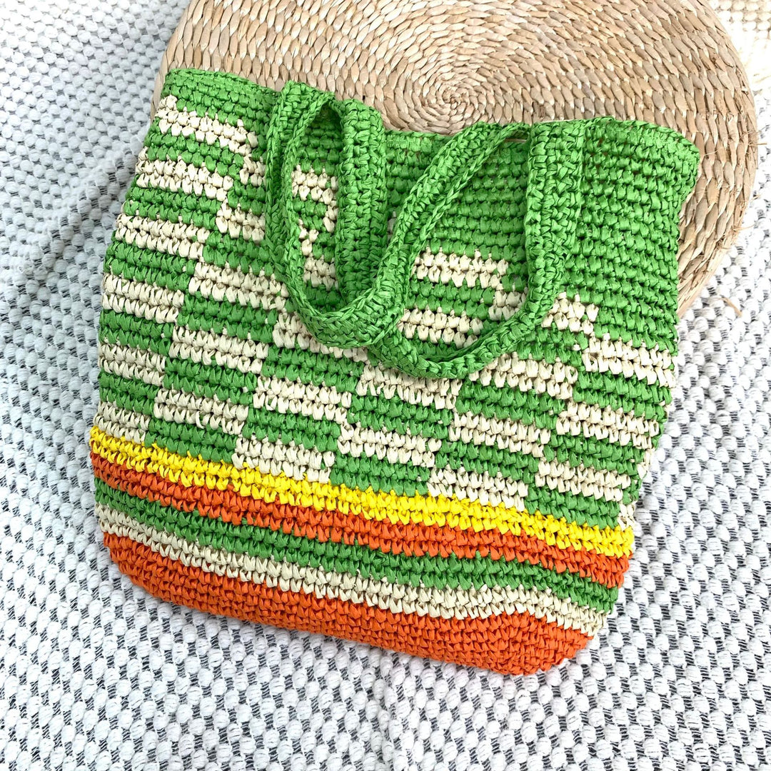 Hand-knotted summer tote Bowlift