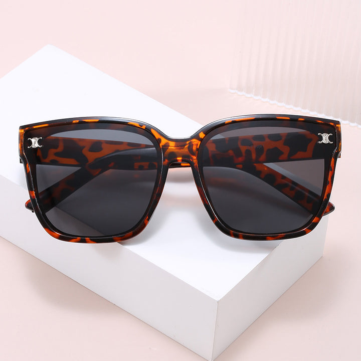 Women's Fashionable oversized sunglasses with diamond-shaped lenses Bowlift