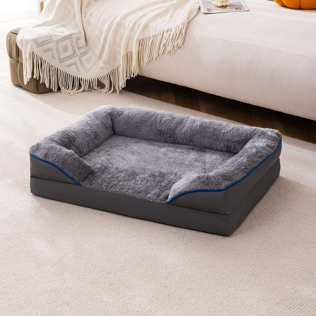 Orthopedic Bolstered  Side Sofa  Dog Bed