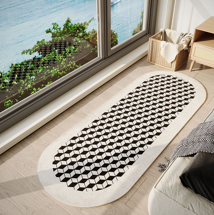 Geometric Patterned Runner Rug Bowlift