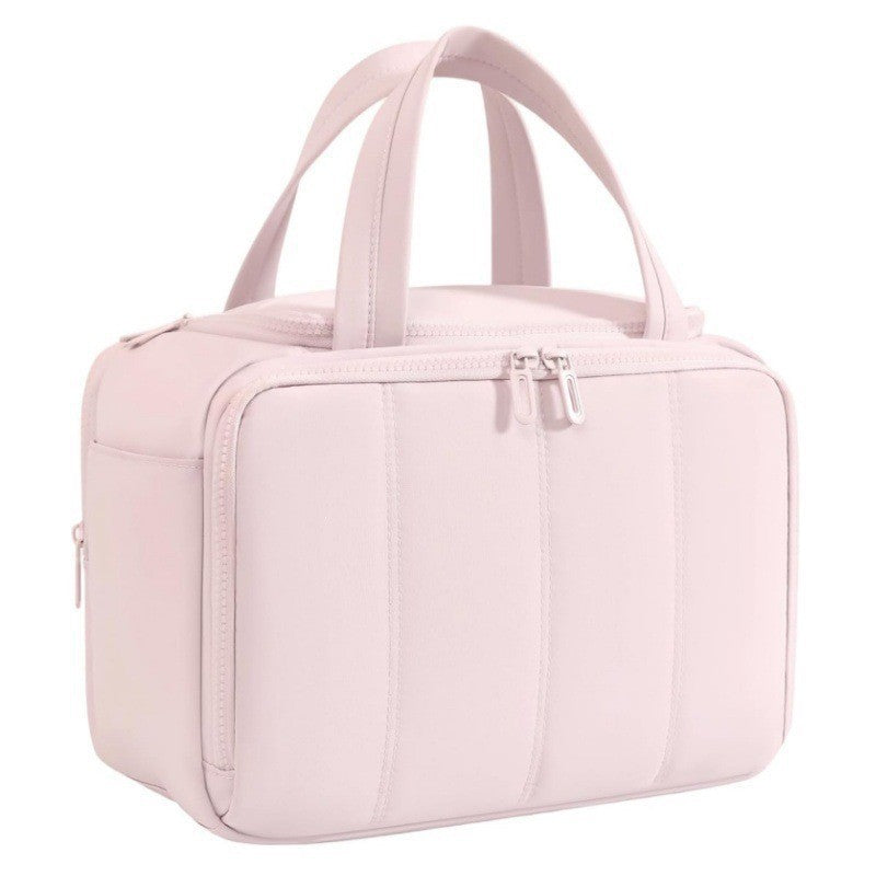 Cosmetic transport bag made of durable material with removable dividers Bowlift