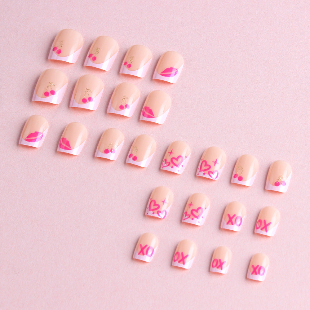 Artistic Abstract Press-On Nails Bowlift
