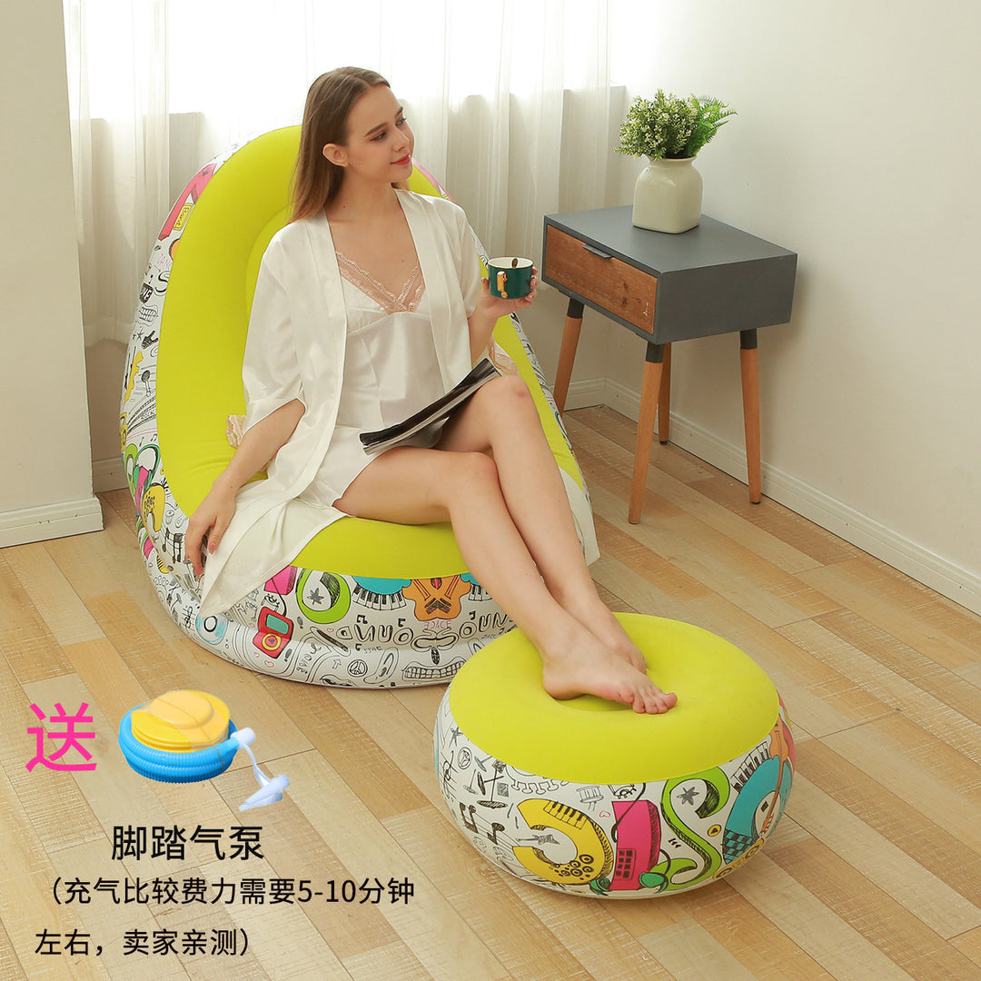 Women's Inflatable Comfort Sofa with Ergonomic Backrest Bowlift