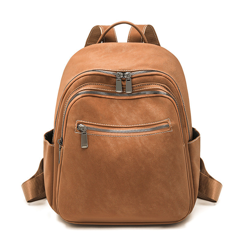 Premium Leather Travel Backpack Bowlift